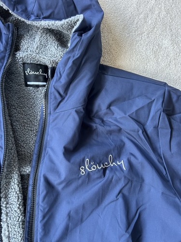 Navy blue slouchy coat - navy,