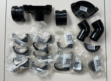 Black PVC Guttering Parts 75mm
