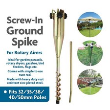 NEW GOLD SCREW IN GROUND SPIKE