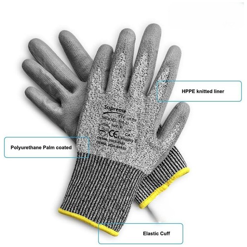 Anti cut resistant work - pu,