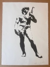 Blek Le Rat David ORIGINAL 2007 Signed Screenprint The No.1 of 200! +COA Banksy