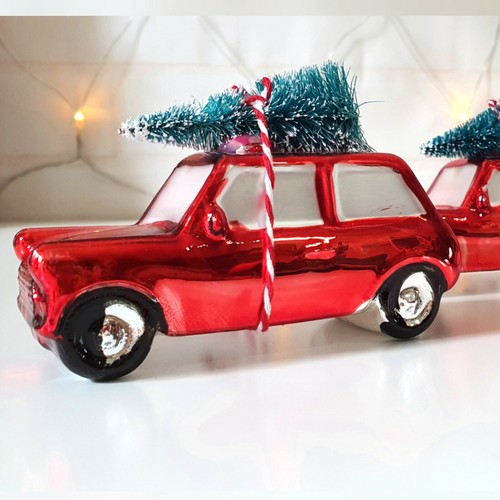 Red christmas car tree - 2,