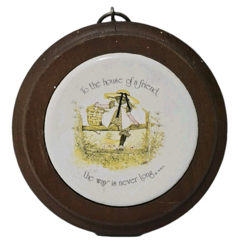 Holly hobbie round wall plaque - hobbie,