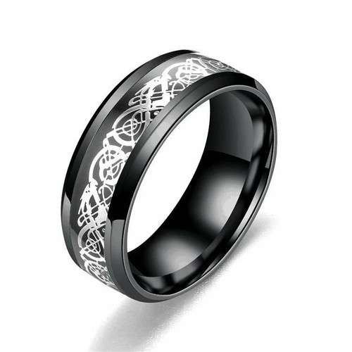 Pair rings 8mm titanium - 8mm,