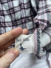 JACK WILLS Oversized Scarf Shawl Wrap Throw Picnic Blanket Pink Tartan Mix