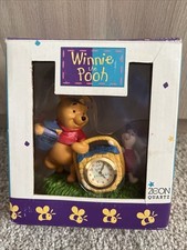 Winnie The Pooh And Piglet ceramic Clock Zeon Quartz Clock