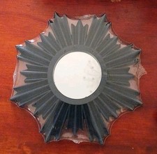 25cm Navy Blue Sunburst Wall