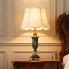 Vintage Green Table Lamp with