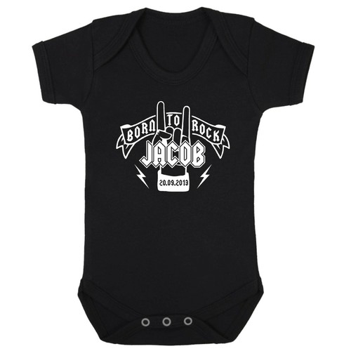 Personalised baby grow born - personalised,