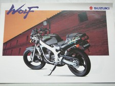 Suzuki 1993 RG125U WOLF Brochure for UK. 4 pages. No.RG125UN MB169