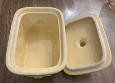 Vintage, Yellow, Wade Butter Dish "I can't believe it's not butter" 