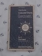 Standfords Coloured Chart for Coastal Navigation No. 11 The Solent 26/01/1973