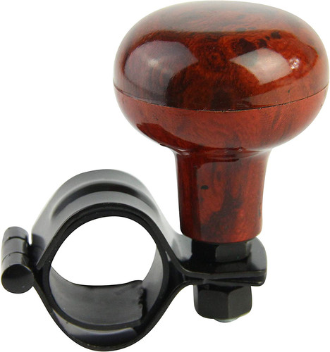 Woodgrain steering wheel - steering,