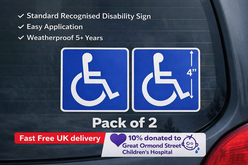 Blue badge disability vinyl - badge,