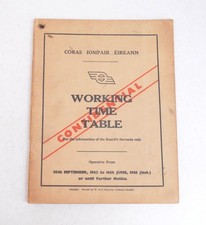 Railway Working Timetable CIE