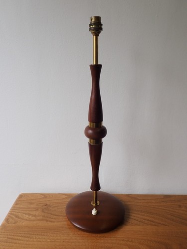Teak and brass mid-century