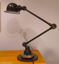 VINTAGE INDUSTRIAL REFURBED JIELDE FLOOR DESK STANDARD LAMP 2 ARM