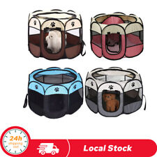 Foldable Soft Fabric Dog Crate Cat Cage Pet Portable Travel Puppy Play Pen Tent