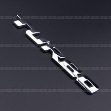 1x Silver 3D TURBO Logo Metal
