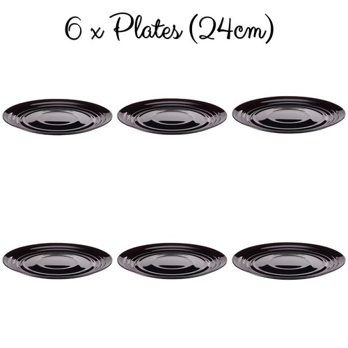 Black dinnerware bowl - black,