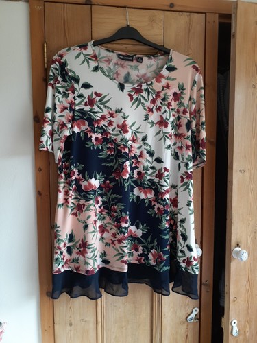 Ladies floral short sleeve - floral,