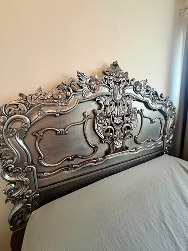 Silver rococo ornate carved - ornate,