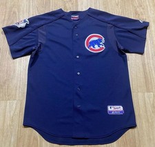 Chicago Cubs Jersey XL Mens Majestic Shirt National League Patch Baseball MLB