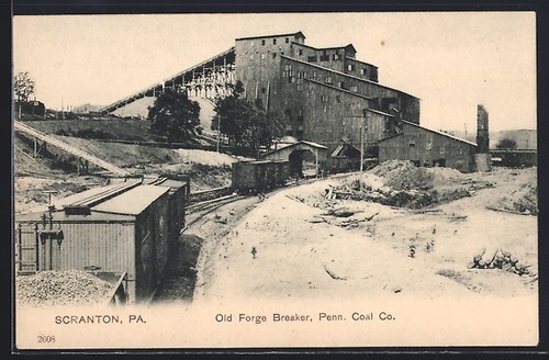 Postcard scranton old - scranton,,