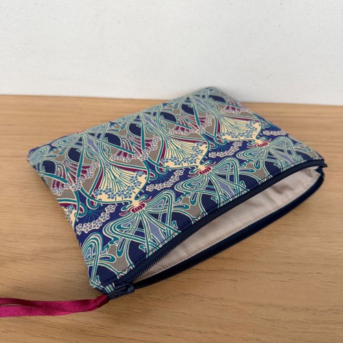Handmade make bag zip pouch - bag,