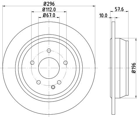 Mintex brake disc set - mintex,
