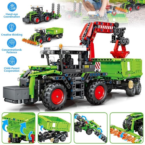 Farm tractor building blocks - tractor,