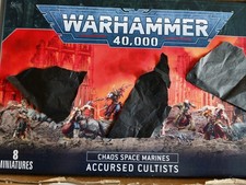 Warhammer 40k Chaos Space Marines 5 Accursed Cultists  NOS (3 Torments Missing) 