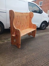 Stripped Solid Pine Settle.
