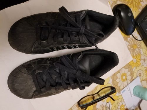 Black adidas superstar - black,