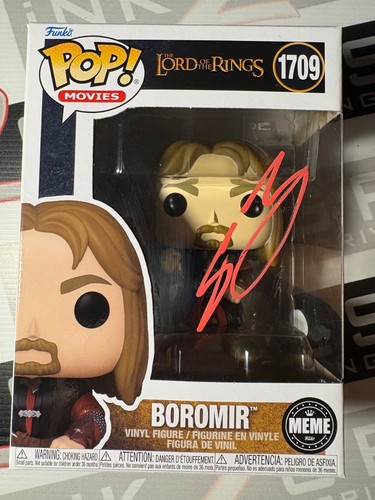 Boromir funko pop signed by - funko,
