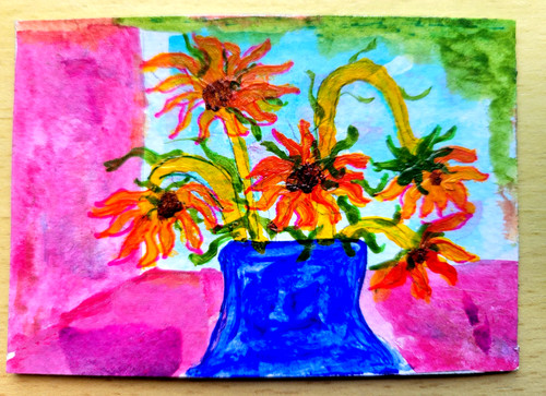Aceo original watercolour