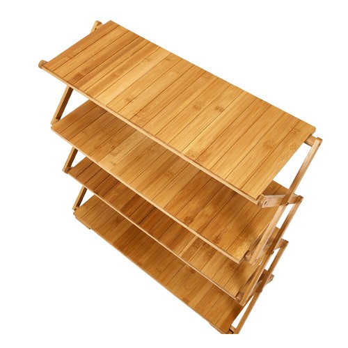 Tier bamboo storage rack - tier,