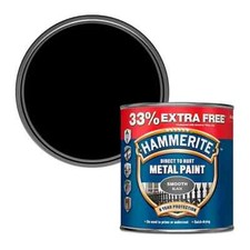 Hammerite Smooth Direct To Rust Metal Paint ( 750ML, 1L, 2.5L ) MULTIPLE COLOURS
