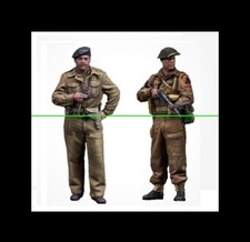 1/35 SCALE BRITISH WW2 RESIN FIGURES, MODEL KIT, 2 SOLDIERS UNPAINTED NEW