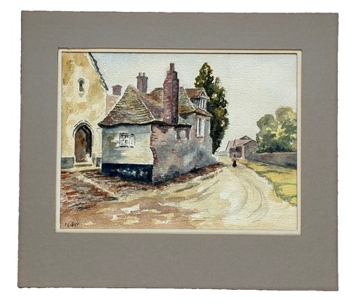Original watercolour collier - original, f
