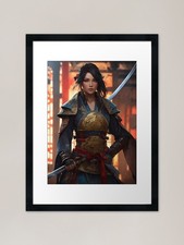 Chinese Warrior Women Framed