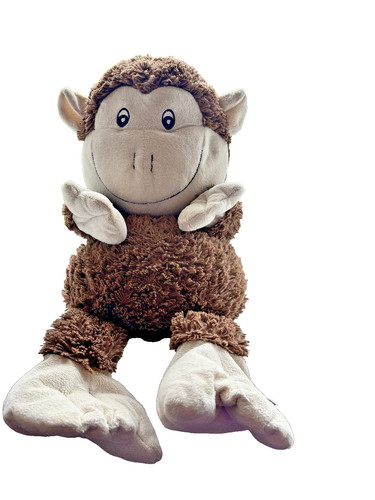 Brown monkey plush soft - monkey, toy