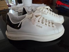 Guess womens white trainers size 5 uk 38 euro