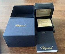 GENUINE CHOPARD 2023 LEATHER RING PRESENTATION BOX W/ JEWELS INSTRUCTIONS MP582