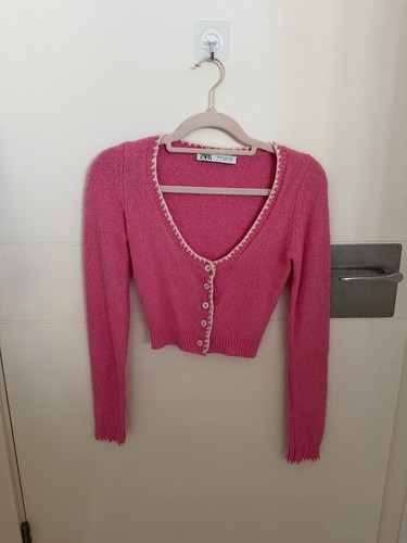 Zara bright pink cropped - bright,