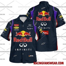 Sebastian Vettel Formula One Racing 2014 Uniform Apparel Clothes Hawaiian Polo S