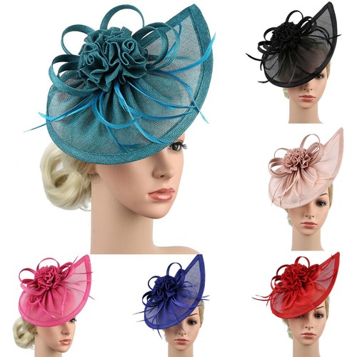 Women feather fascinator hat - women,