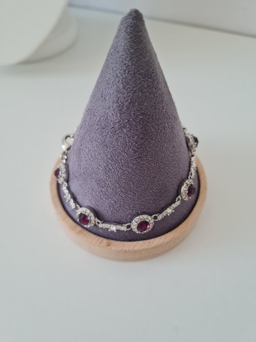 Silver tone purple - tone,
