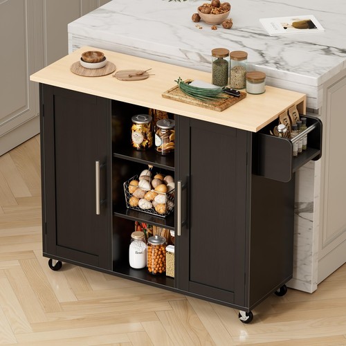 Dumos wooden kitchen - wooden, island