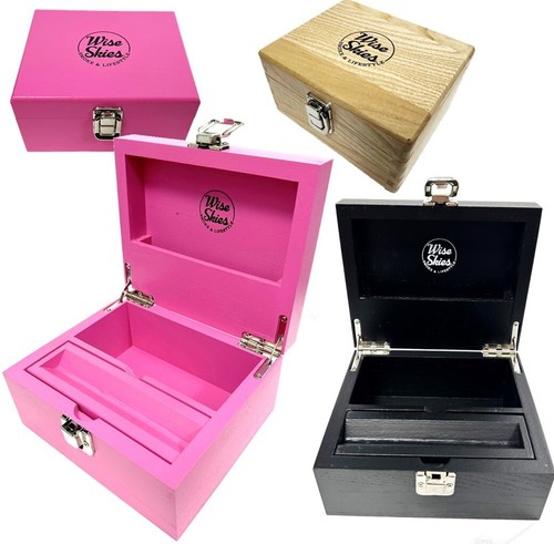 Wooden rolling boxes stash set - stash,